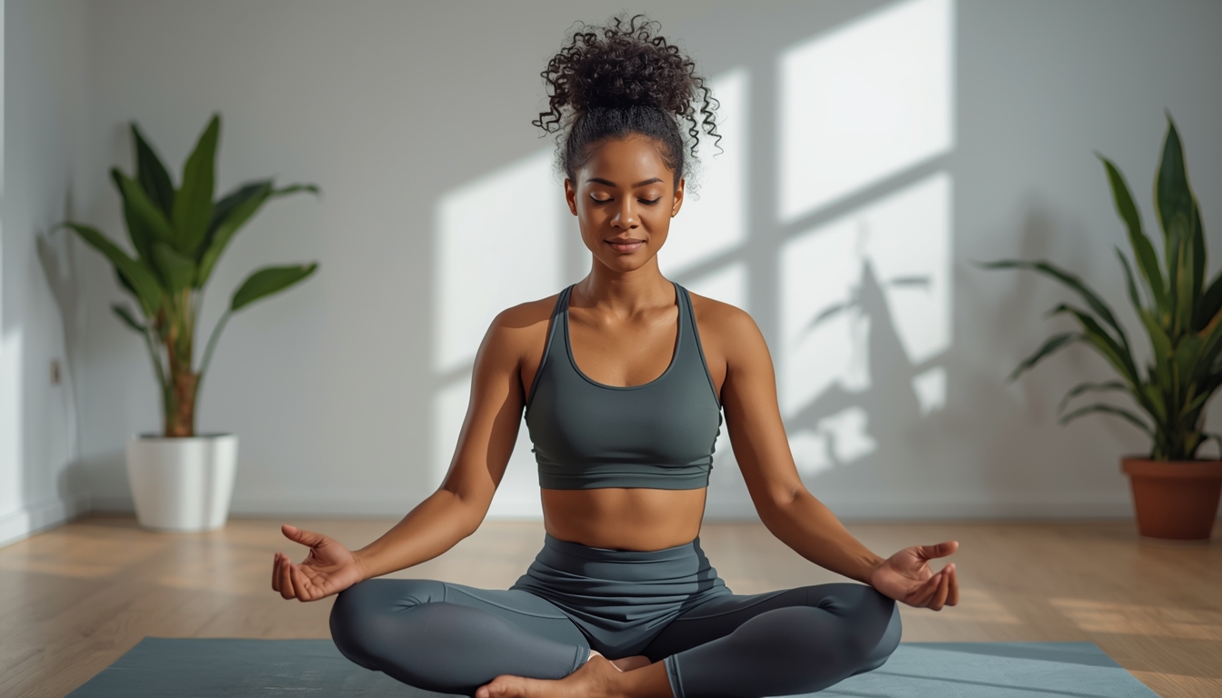 Person practicing daily energy habits including morning routine and healthy activities